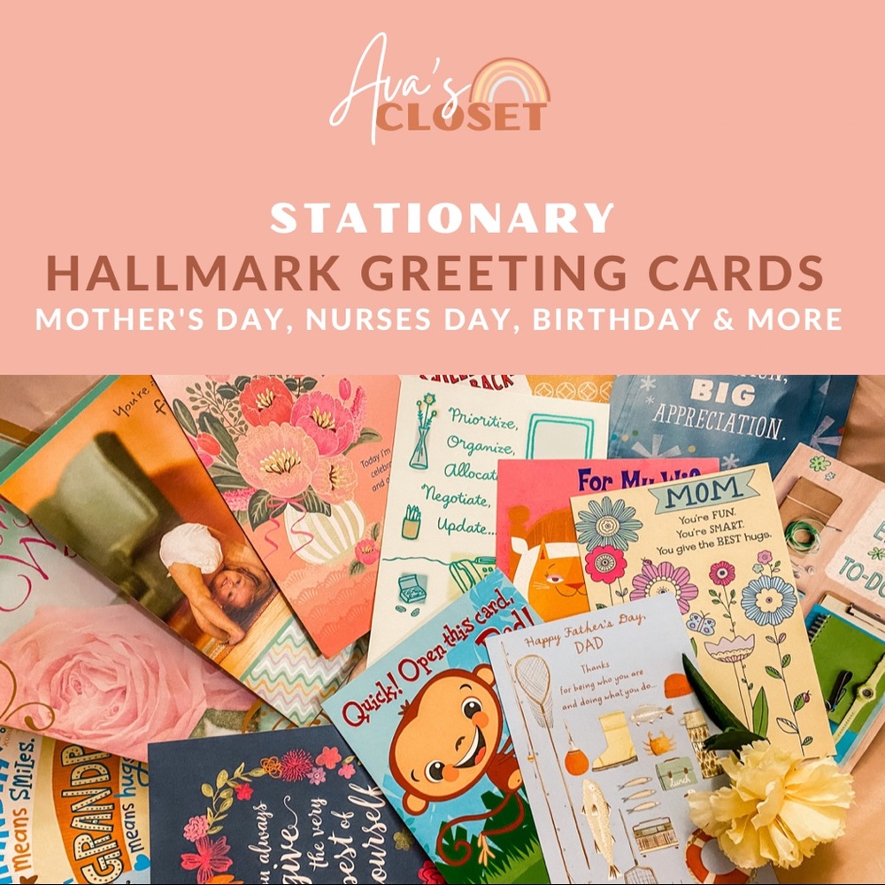 Assorted Greeting Cards, Hallmark and American Greetings, Note cards